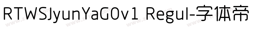 RTWSJyunYaG0v1 Regul字体转换